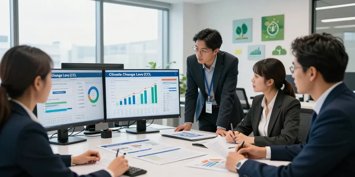 Team analyzing ccl rates 2026 data in modern office setting, focused on energy efficiency.